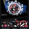 SMAEL Dual Display Electronic Watch Teen Student Waterproof Sports Watch Glow-in-the-dark Alarm Clock
