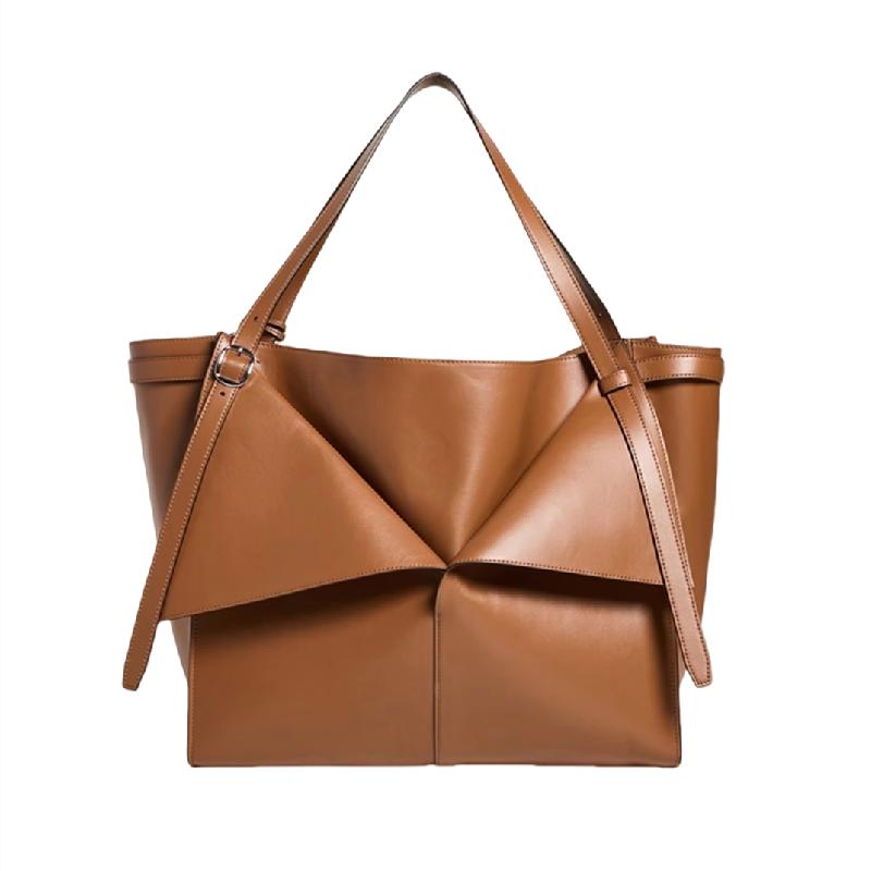 Elegantní kožená taška pro ženy velkokapacitní pracovní taška ležérní vintage taška