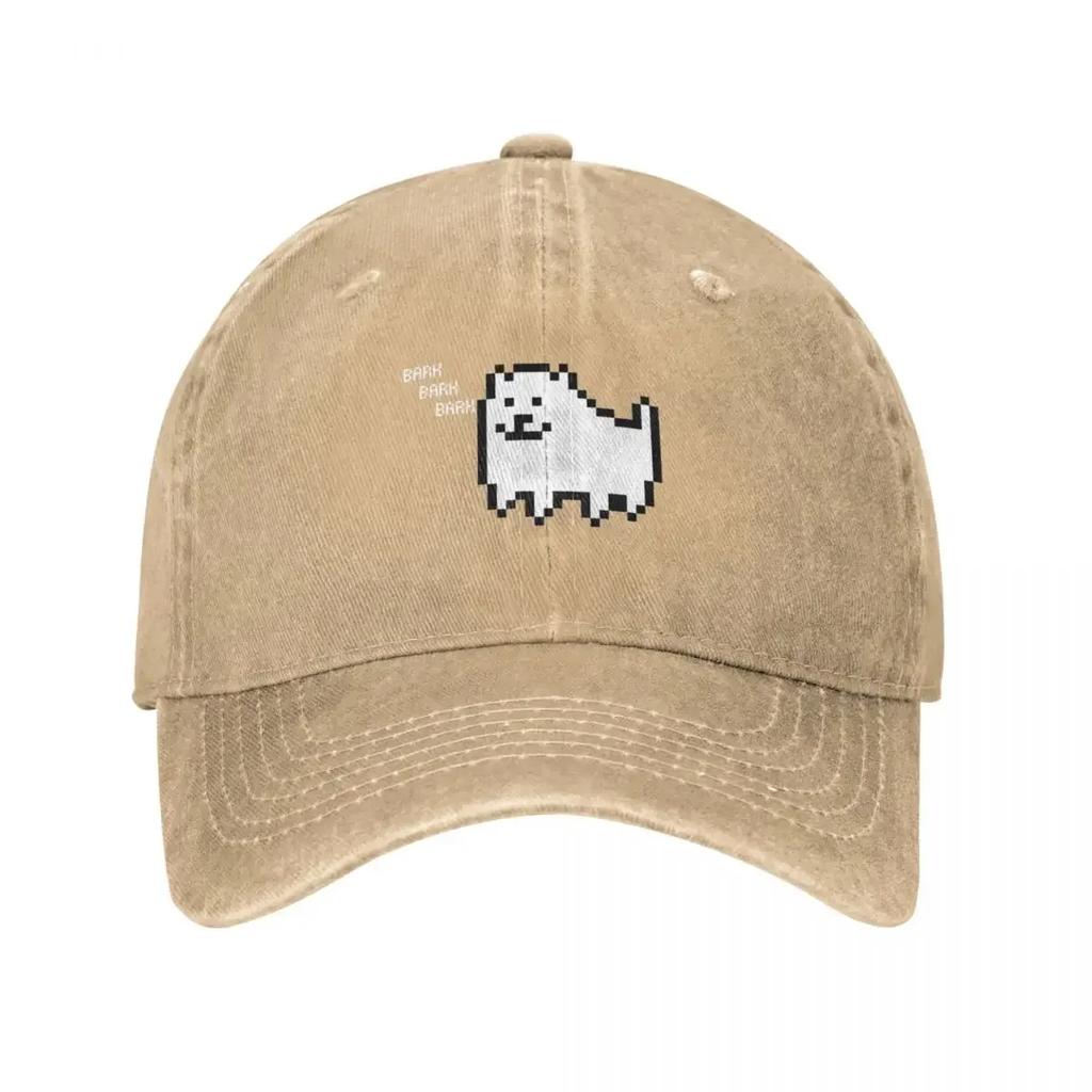 Undertale Annoying Dog Baseball Caps Vintage Distressed Cotton Video Game Snapback Hat for Men Women Outdoor Summer Hats Cap