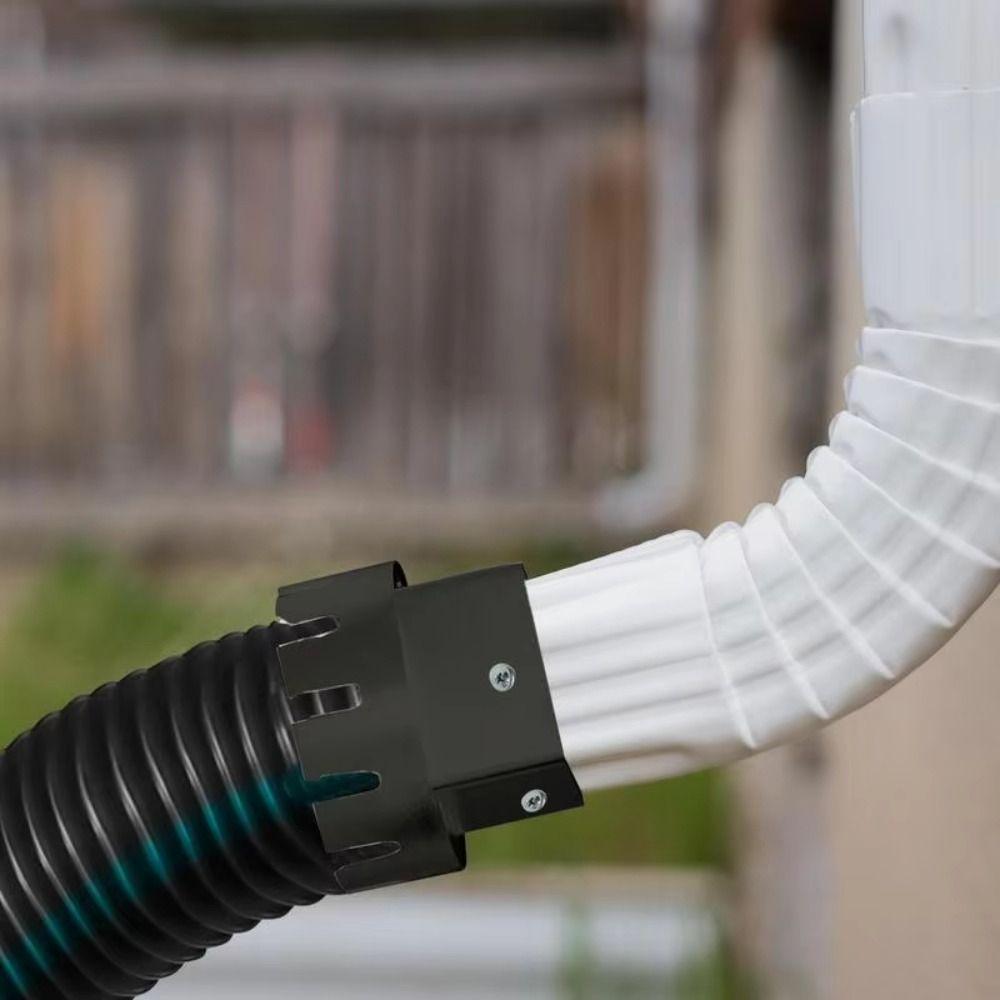 Easy Installment Rain Gutter Downspout Adapter Downspout Outdoor Connector  Gutter Systems