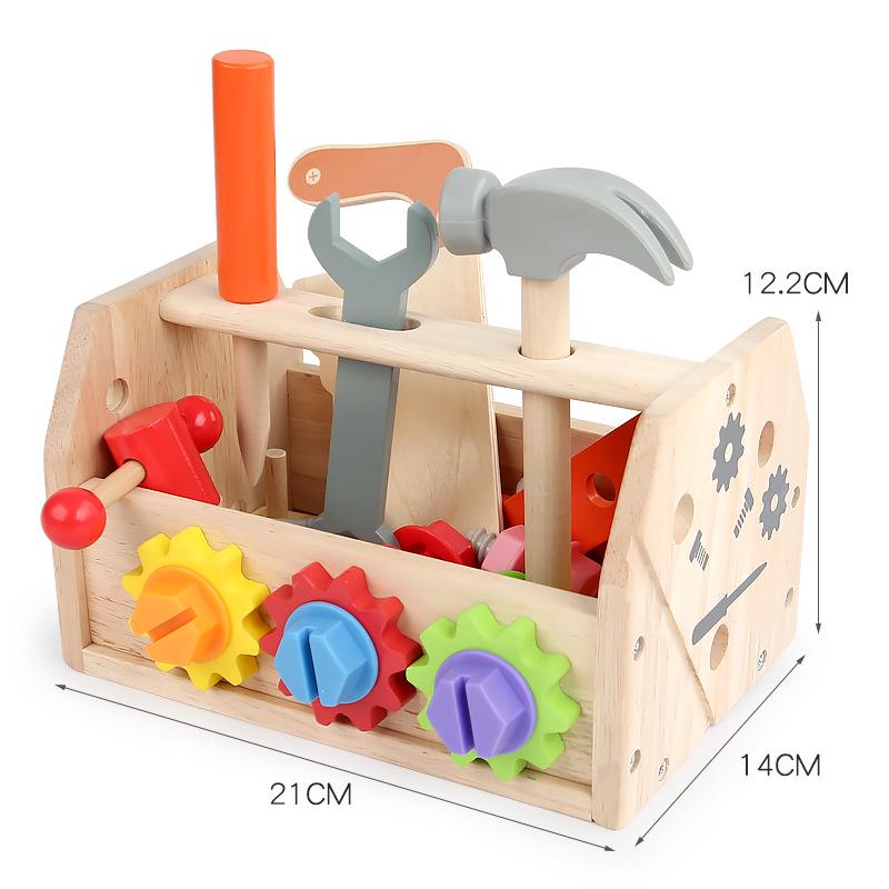 Children's Wooden Tool & Car Assembly Set