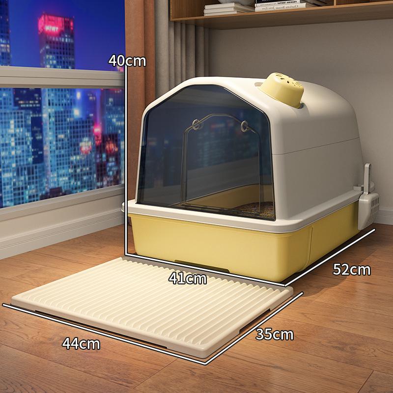 Extra Large Odor-Proof Enclosed Cat Litter Box