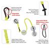 Portable Tool Lanyard with Buckle Strap Anti-Falling Tool Tether Safety Rope Clip Bungee Cord  Work