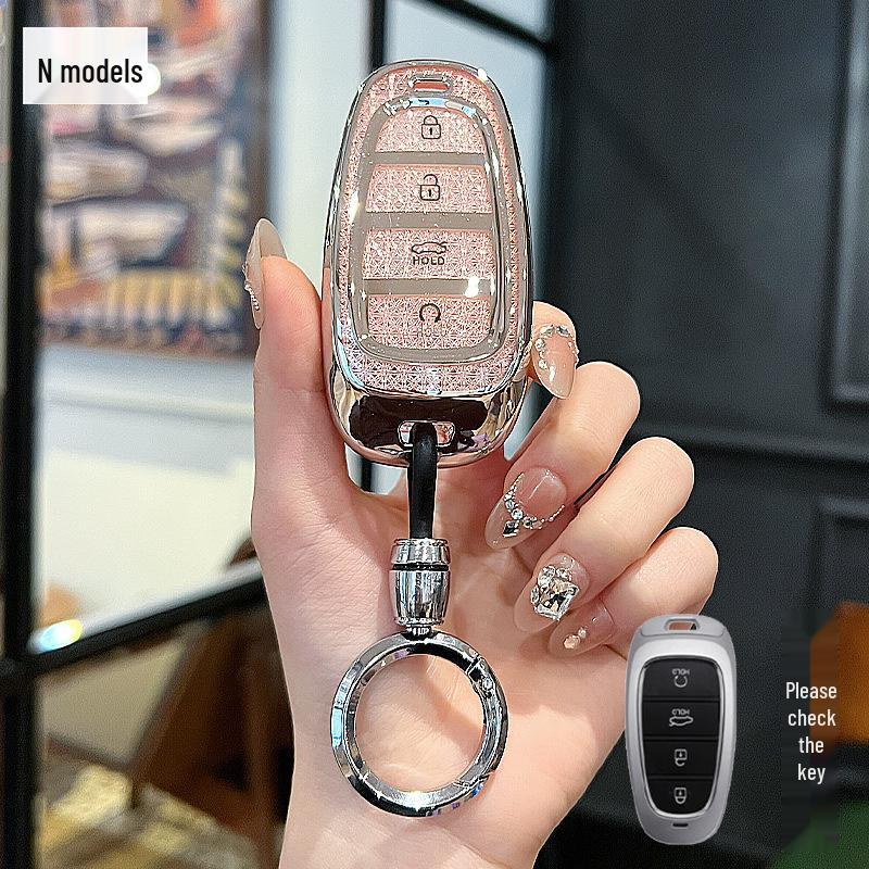 Tucson L Key Cover for Hyundai Elite Luxury Edition - Crystal Screen Style