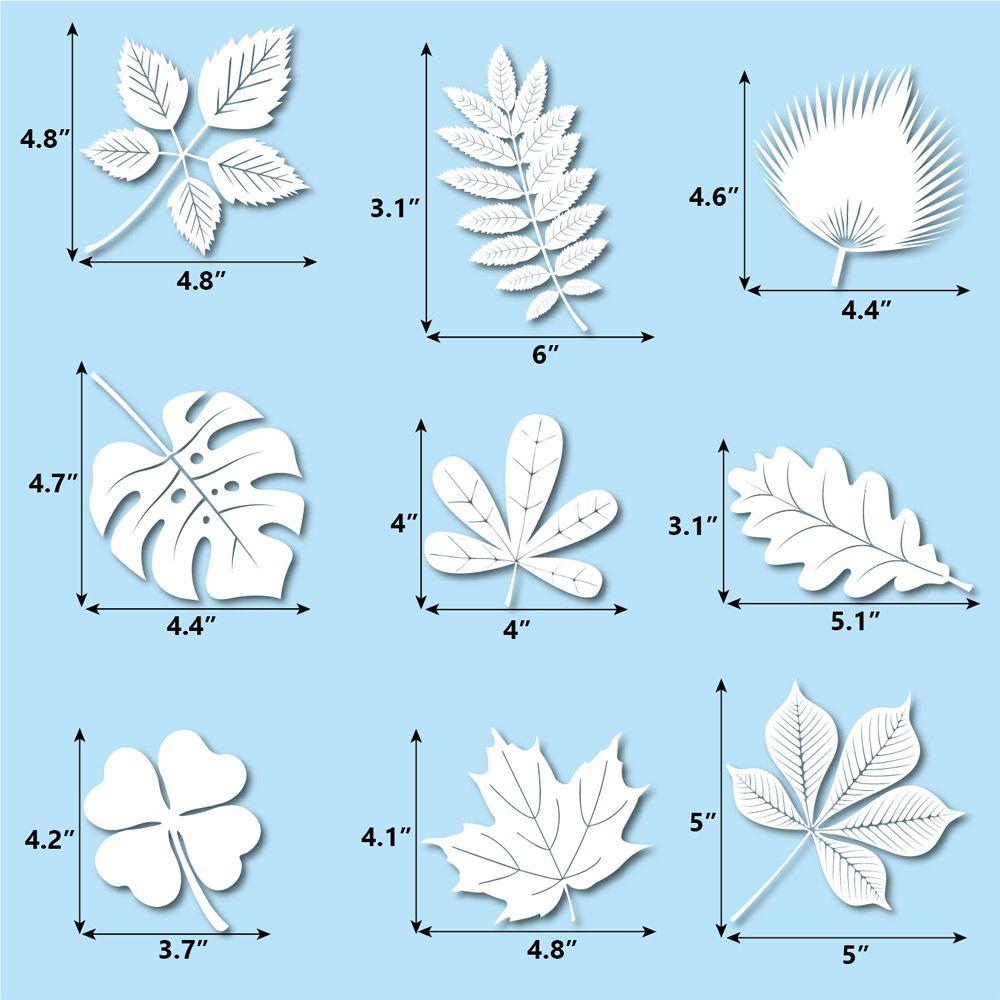 24pcs/set Gift Anti-Collision Decal Leaves Pattern Static Stickers Window Stickers Glass Decals Window Clings
