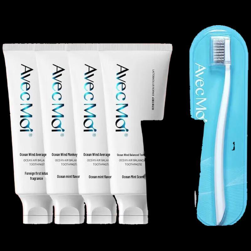 

Avec Moi Ocean Breeze Brightening Probiotic Toothpaste Set