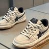 Stylish Platform Sneakers With Star Detail Retro Low Top Casual Shoes Men Women