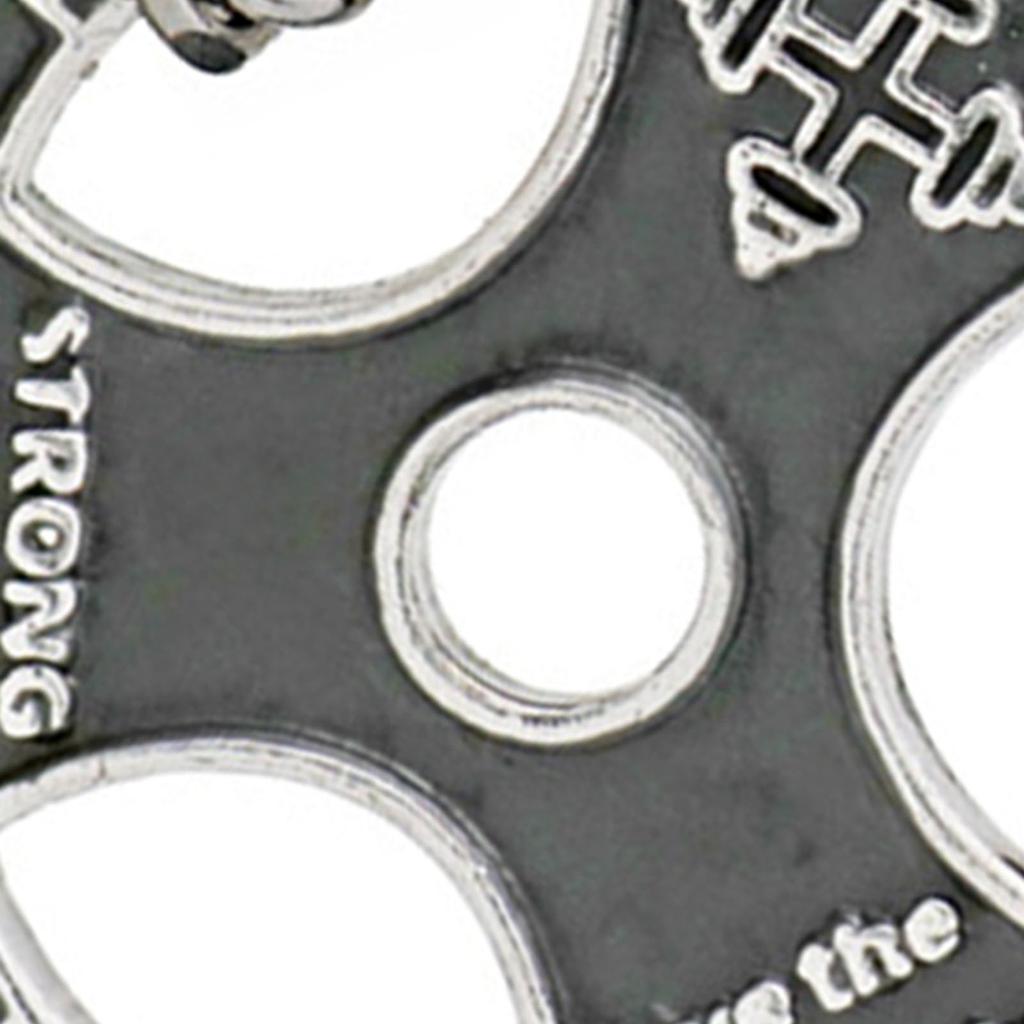 Men Alloy Pendant Necklace Steering Wheel Disc Chain Dumbbell Pattern Gift Accessories