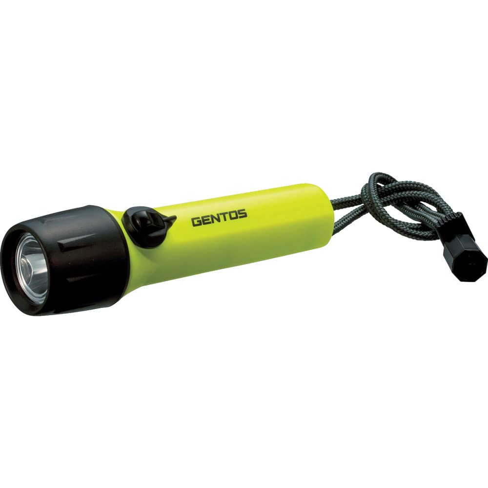 GENTOS SR Series LED Diving Flashlight 8 Hours of Operational 25m Requires 4 AA ANSI Compliant SR-220DT [200 Lumens, Light, Waterproof] Batteries,