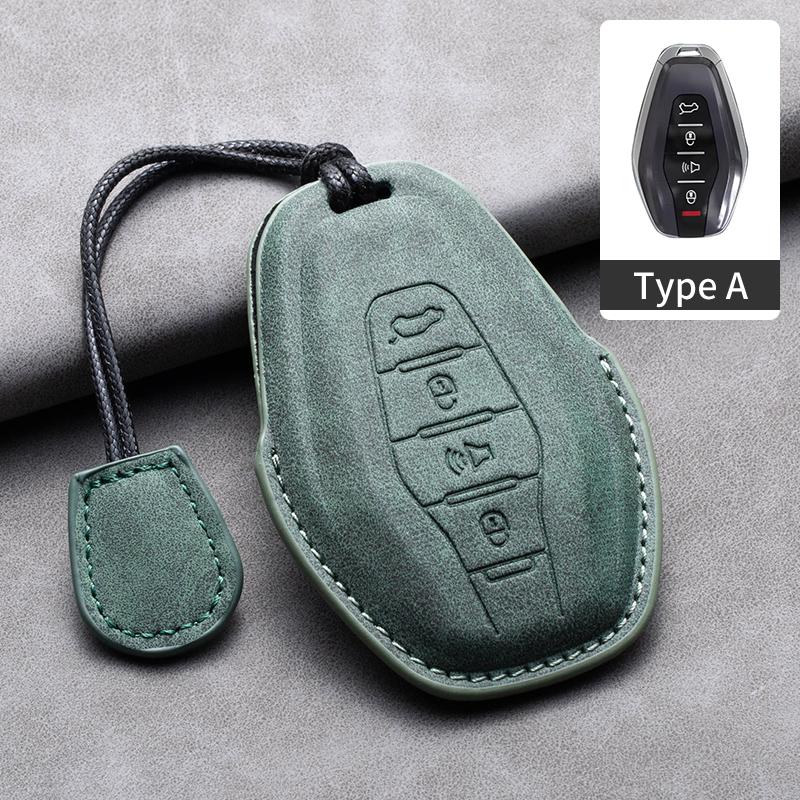 

Leather Car Smart Key Case Cover For Chery Jetour X70 X70plus X70M X90 X90plus X95 Plus X95pro L9 Pro Key Shell Fob Accessories