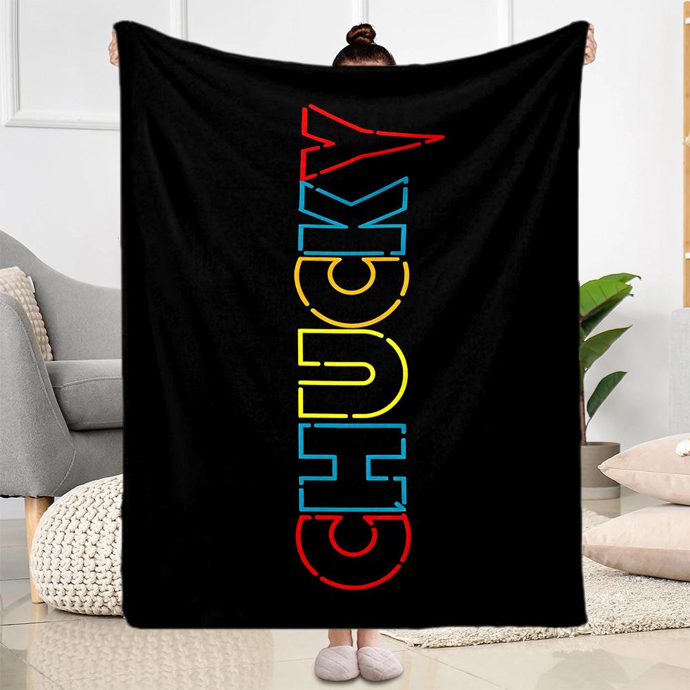 Chucky's Country Adventure Blanket Comfortable Perfect for Sofa Livingroom Couch Four Seasons Multipurpose Stylish Decor Gifts For Family Or Friends