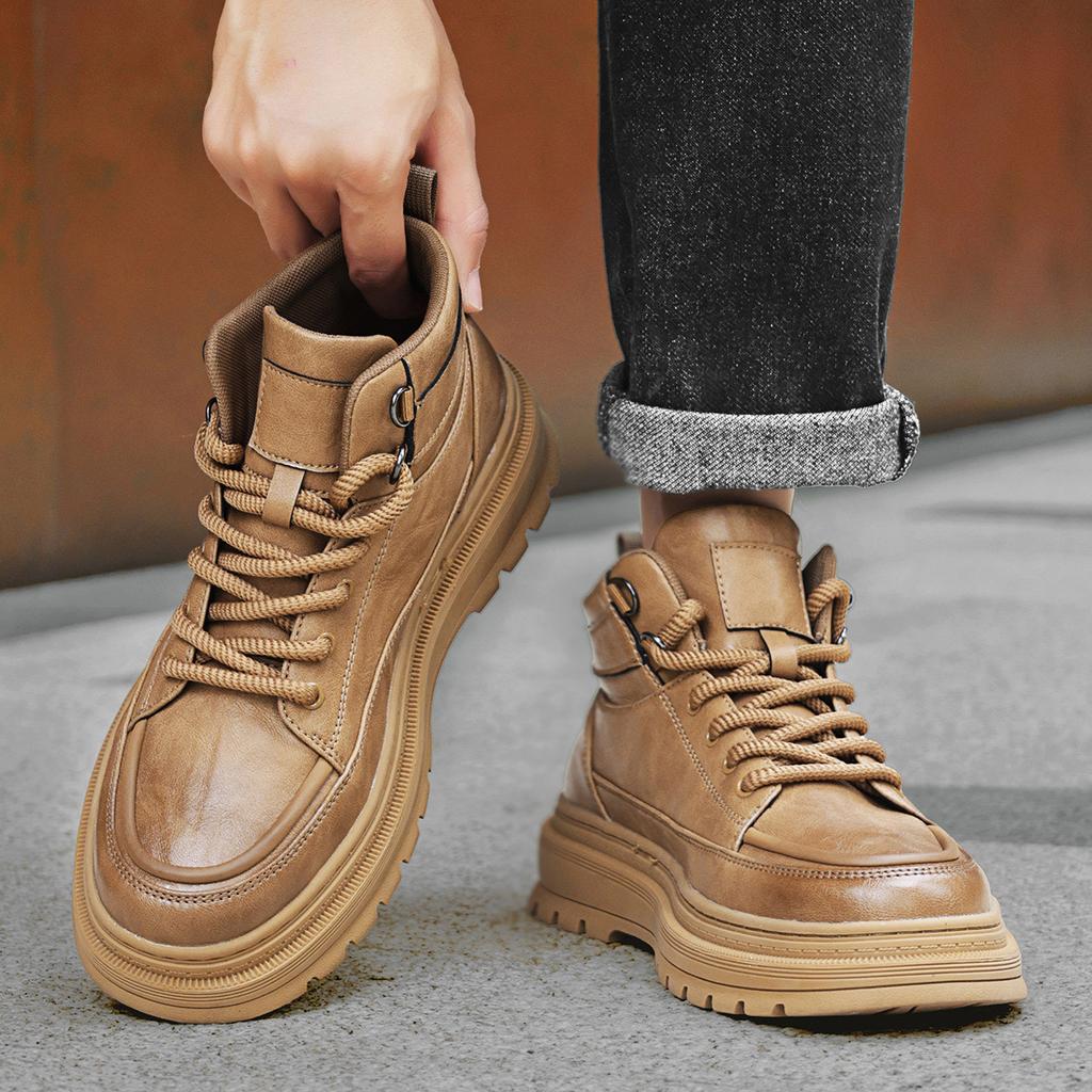 Autumn and winter high-top Martin boots new retro short boots British style outdoor wear-resistant shoes