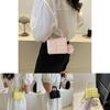 Fashionable Casual Commute Crossbody Bag Stylish Minimalist Handbag For Women In Black White Pink Yellow Purple