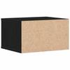 Printer Stand Black Oak Effect 40 x 32 x 22.5 cm