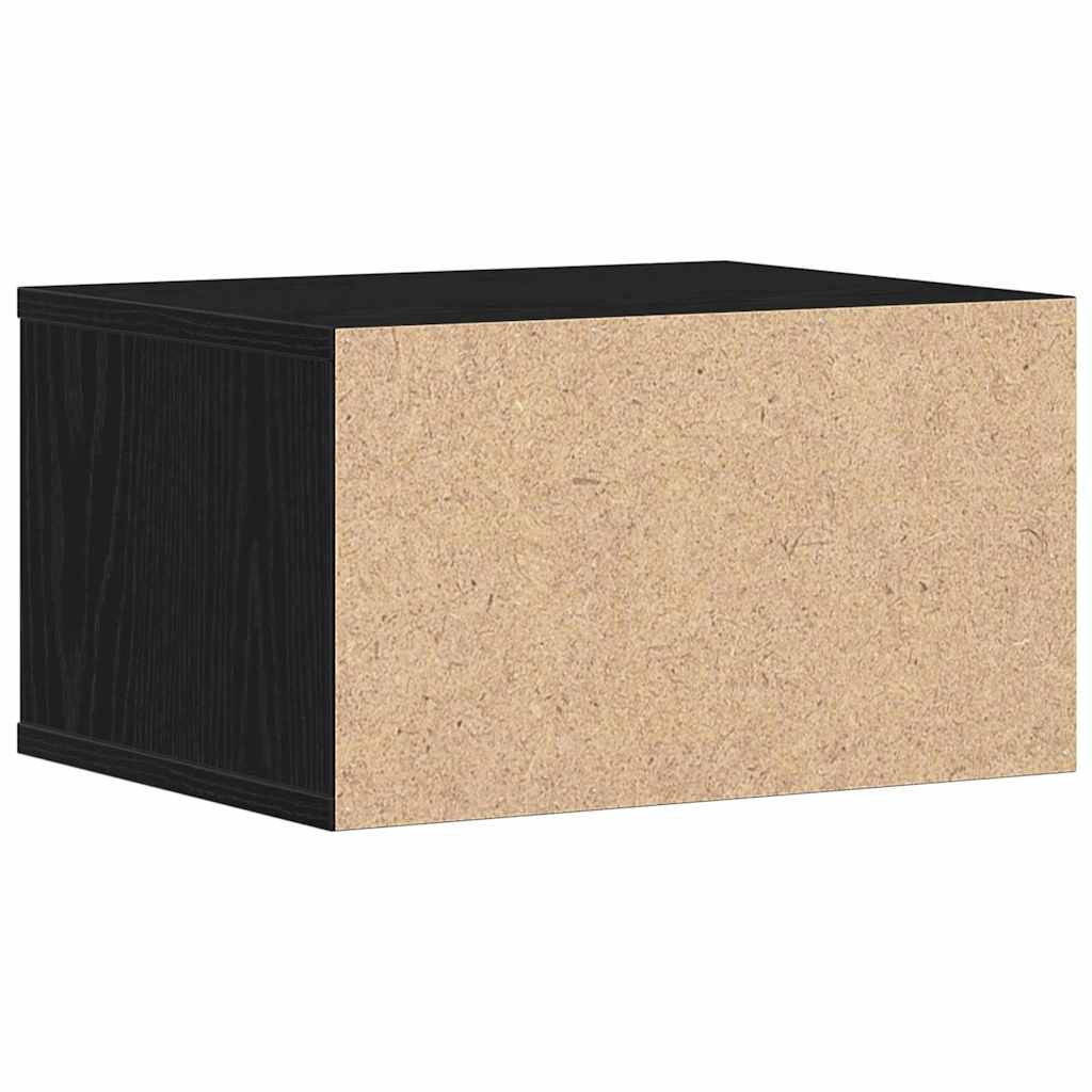 Printer Stand Black Oak Effect 40 x 32 x 22.5 cm