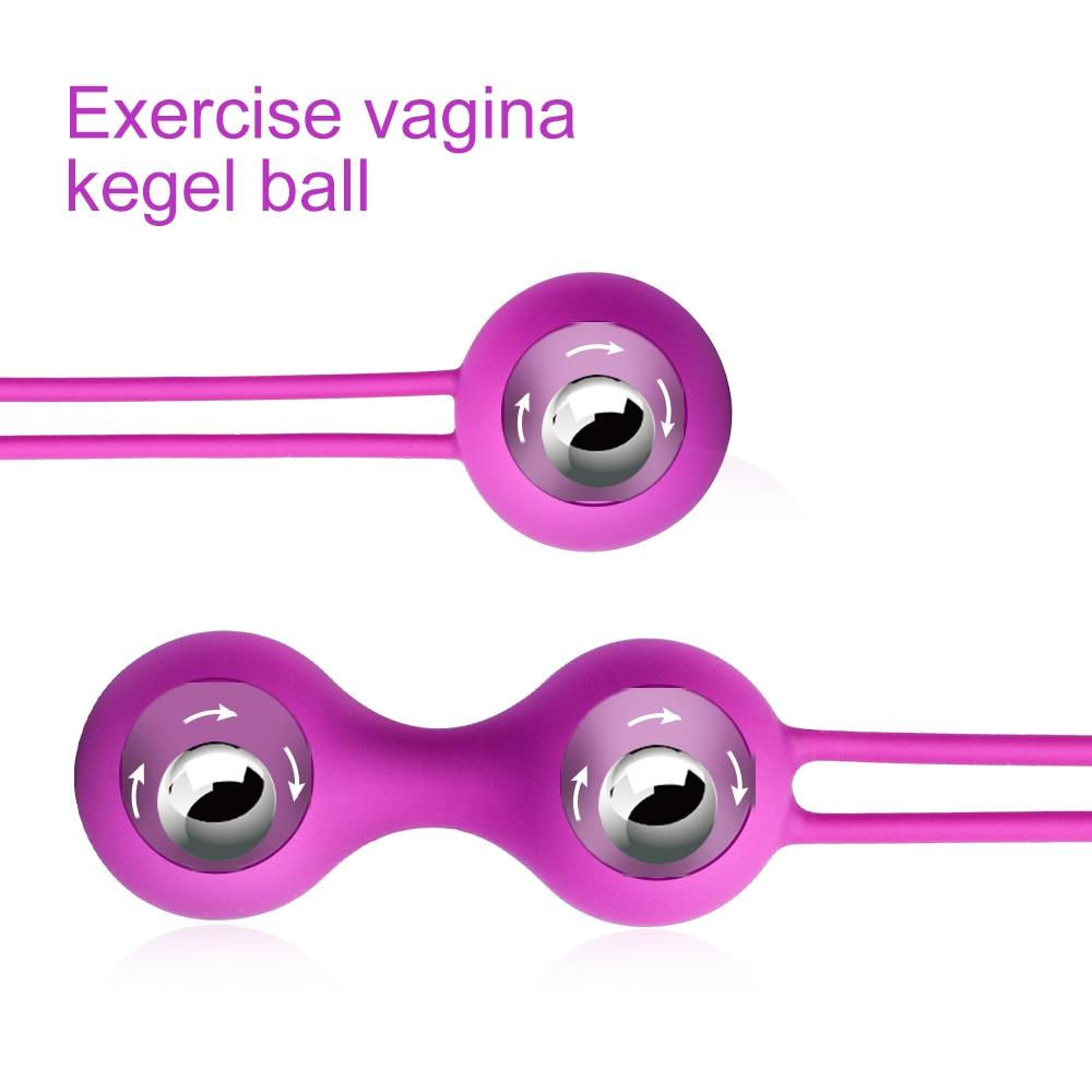Safe Silicone Smart Ball Vibrator Kegel Ball Ben Wa Ball Vagina Tighten Exercise Machine Sex Toy for Women Vaginal Geisha Ball