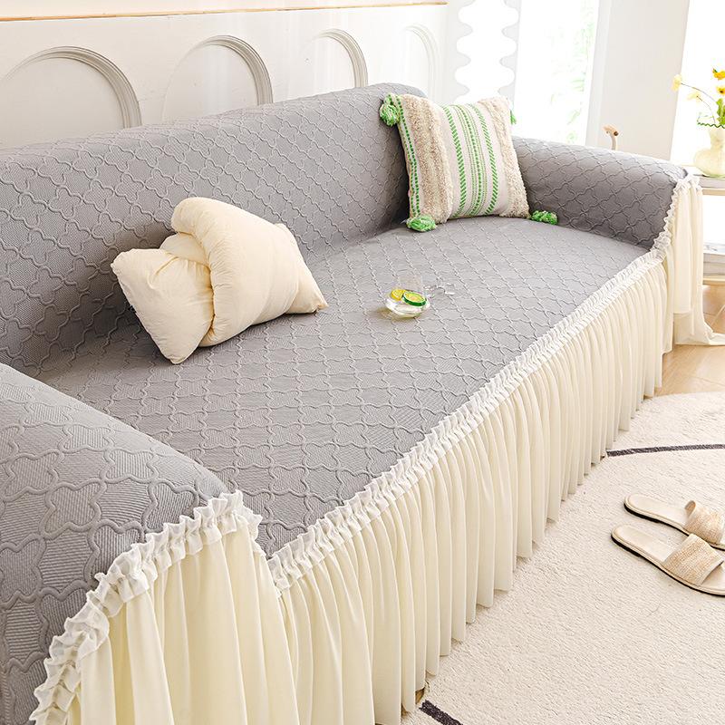 Cream Wind Cool Doudou Sofa Towel 2025 New Summer Cool Seat Cushion Anti-cat Scratch Full Cover Fixed Universal Cover Towel