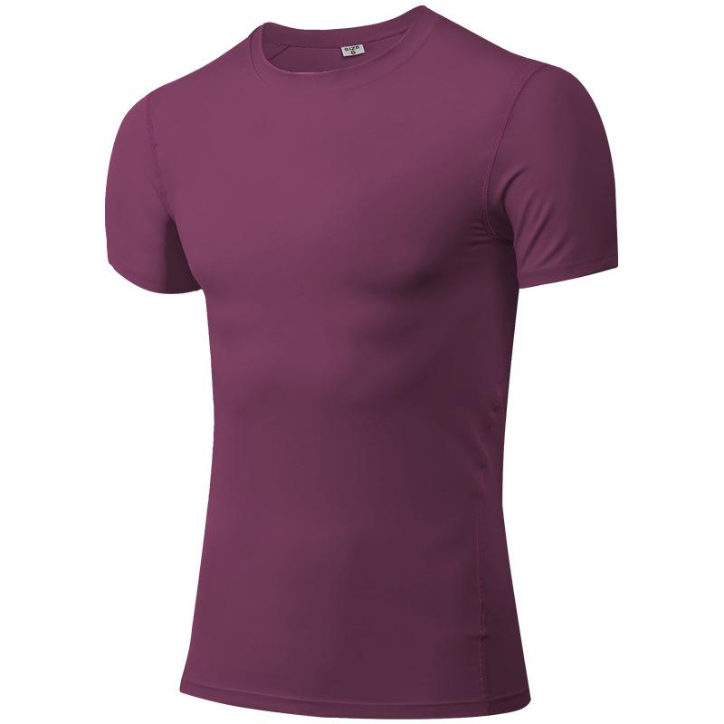 Men's Sports T Shirts Running Fitness Tight Training Jogging Shorts Sleeve Outdoors Tops