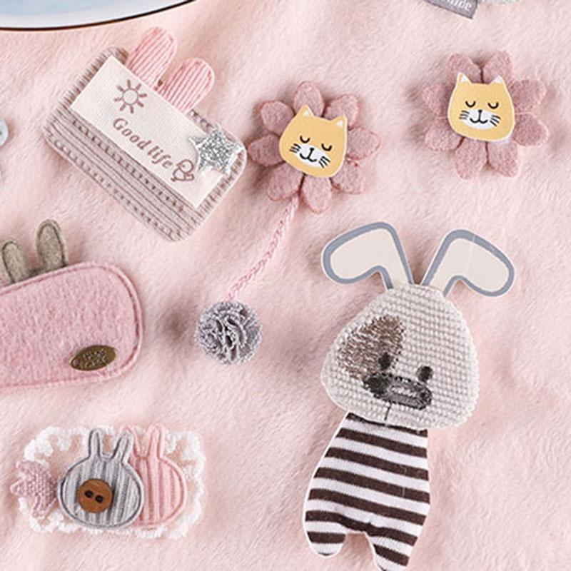 Hair Accessories Decorative Accessories Cute Cartoon Butterfly Hairpin Leather Ring Accessories Brooch Handmade Diy Clothing Accessories