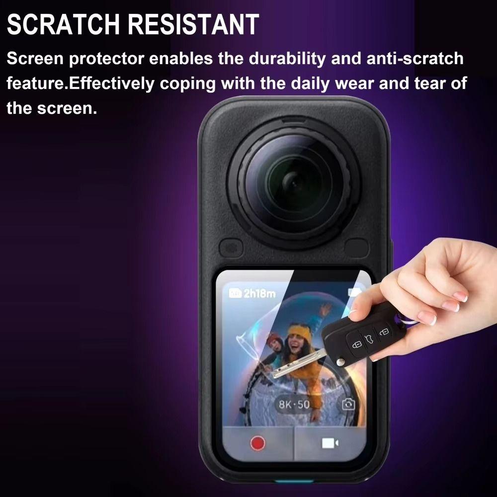 1/2/3Pcs Soft PMMA Protective Films HD Camera Screen Cover for Insta360 X6 Action Camera Accessories