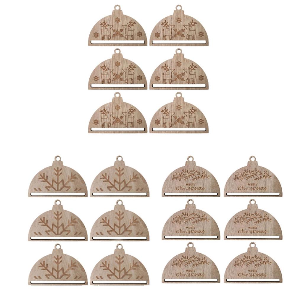 6Pcs Christmas Tree Decoration Pendant Xmas Tree Decor Pendant Crafts DIY Christmas Ornament