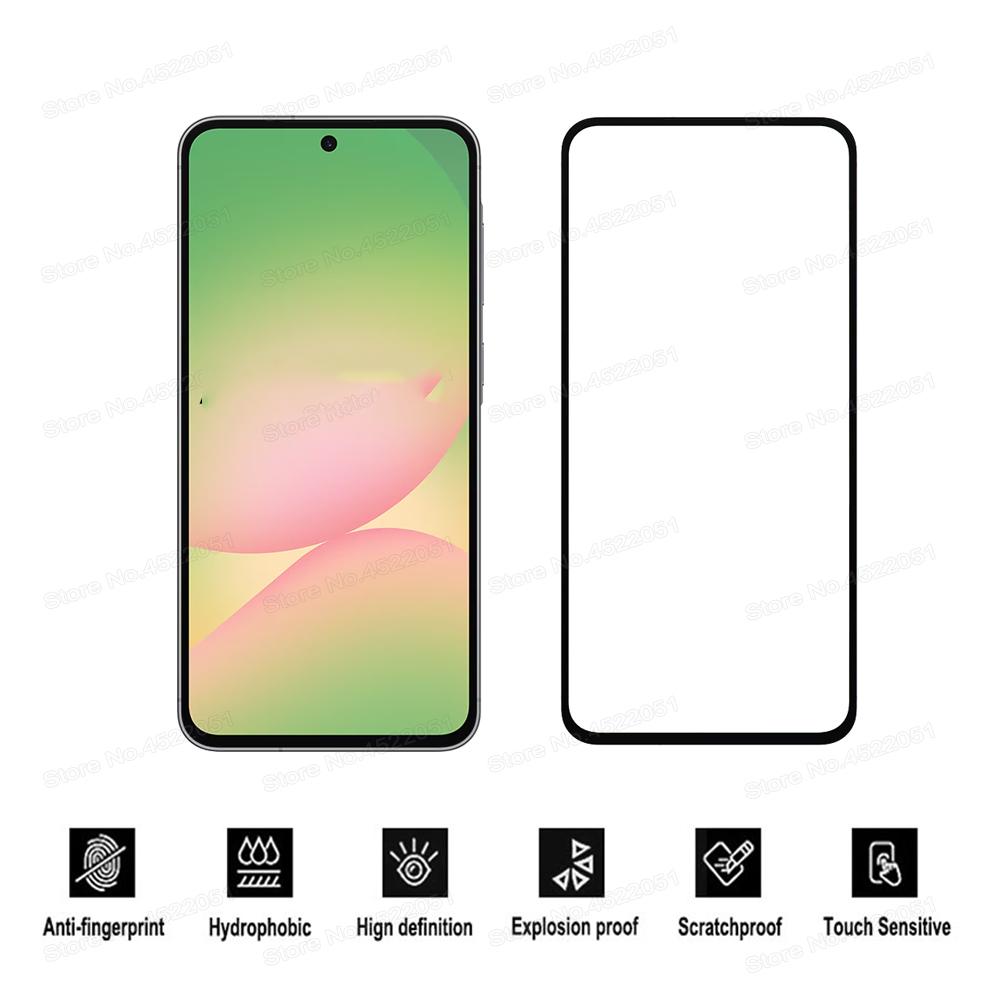 Tempered Glass For Samsung Galaxy S20 S21 S23 S24 S25 FE A17 A37 A57 A16 A26 A36 A56 A55 A35 A54 A34 5G A14 A15 A07 A06 A05S A04 A13 AScreen Protector