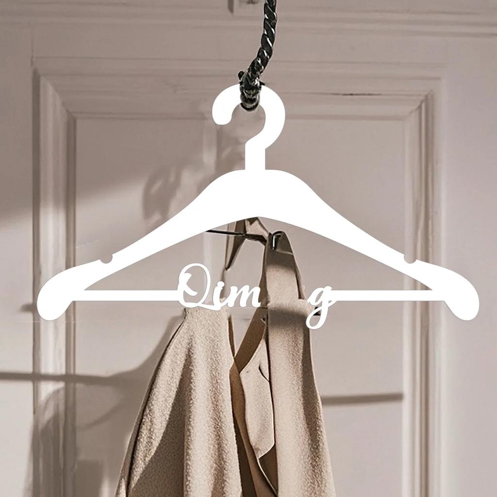 Custom Metal Hangers, Personalized Bridal Gifts, Decorative Clothes Hangers, Wedding Hangers Set
