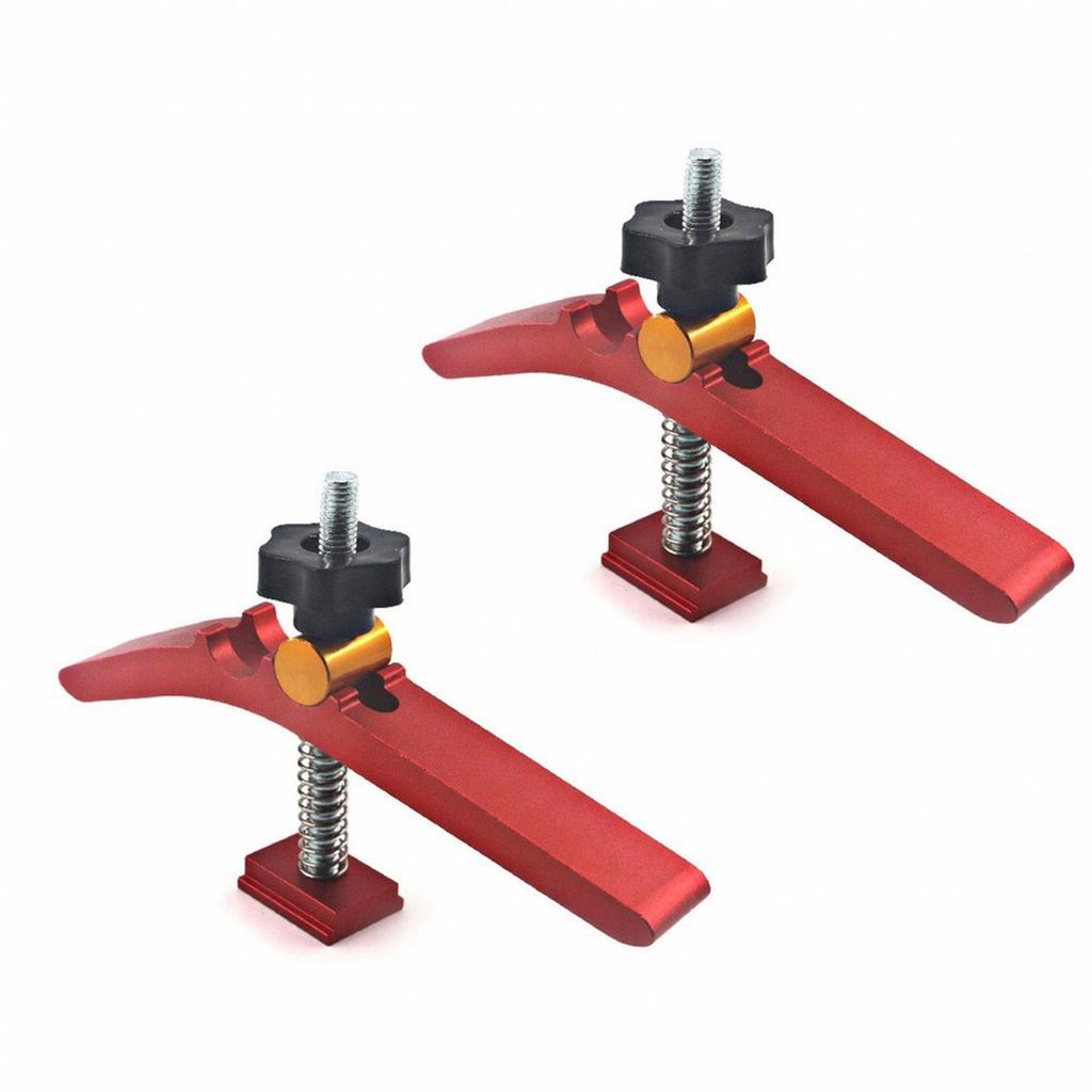 2 Pieces Guide Rail Carpentry Clamp Versatile Aluminum Alloy Pressure