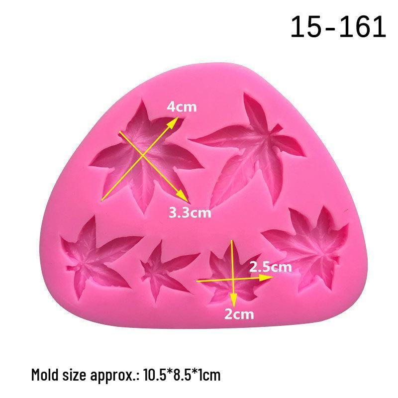 Maple Leaves Fondant & Chocolate Silicone Mold for Sugar Art and Desserts