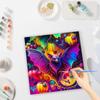Frame Painting By Numbers For Adults Beginner Kits Bat Animal Acrylic Paint Wall Art Picture With Numbers For Home Decors 40x40