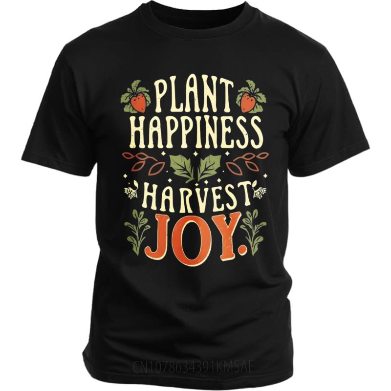 Tshirts for Unisex Printed Unisex Round Neck tshirt Fashion Plant Happiness Harvest Joy Stylish For him Tshirt Trendy Tshirt