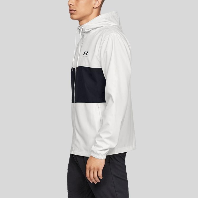 Under Armour Sportstyle Wind Jacket 'White Black' Men's 1329297-112