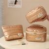 Travel Makeup Bag, Large Capacity Cosmetic Bags for Women, Portable Waterproof Toiletry Bag Makeup Organizer Bag with Handle