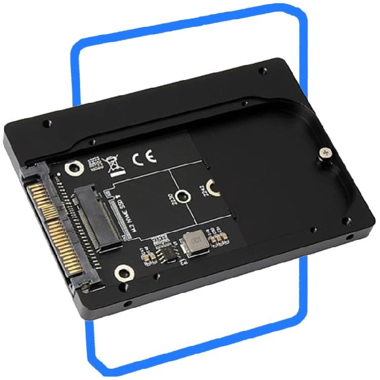 U.2 SFF-8639 To M.2 PCIe Solid Disk Converter Supporting 2230 2242 2260 2280 Drive In Aluminum Case