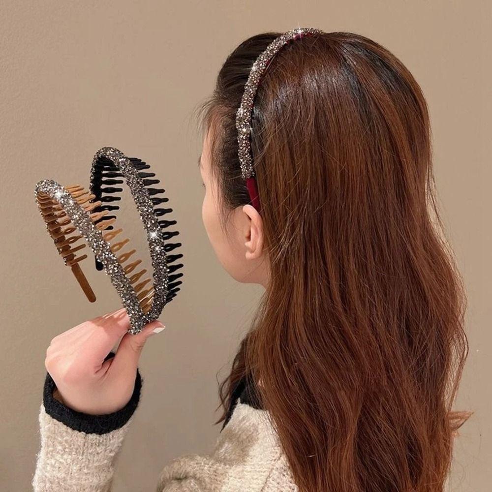 Flocking Hairstyle Hairpin Double Bangs HairClip New Bangs fixed HeadHoop  Women Girl