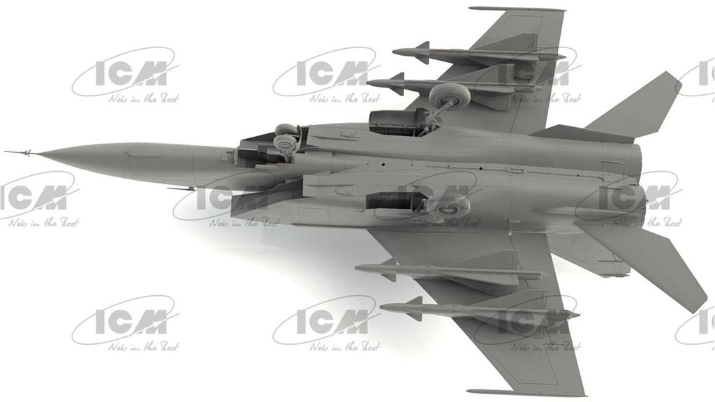 ICM scale Soviet Air Force PD plastic model kit 72177 1/72 MiG-25