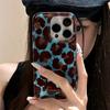 Simple Fashion Smudge Leopard Print Soft Phone Case For iPhone 17 Cases iPhone 16 Pro Max 15 14 13 12 11 XS X XR 7 8 Plus Cover
