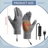 USB Heated Gloves Portable Lightweight Hand Warmer for Fishing Hiking Skiing