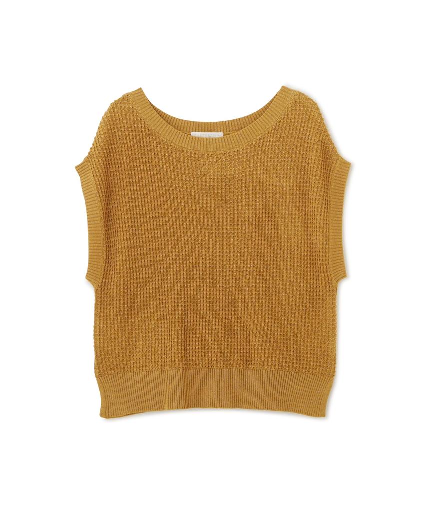 Proportion Body Dressing French Curve Knit Yellow Sweater, Women's,
