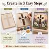 3D Christian Fabric Poke Art Kit Faith Knitting DIY Fabric Art Set Holy Night Christmas Scene