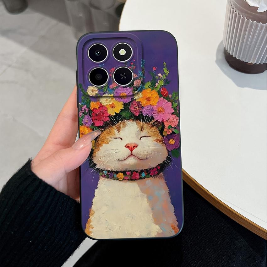 For Honor X6c X6d X5a X5c X6a X7a X8d X9d X8c X7 X8 X6 Phone Case Pretty Flowers Patterns Lightweight Soft Silicone Cover For Honor Protective Housing
