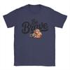 Unisex Womens Punch Monkey Be Brave T Shirts Pure Cotton Tops Casual Short Sleeve Round Neck Tee Shirt Plus Size TShirts