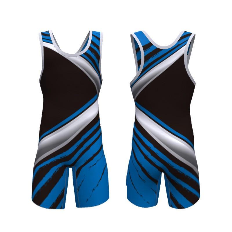 Canottiera da Lotta Libera con Stampa a Trasferimento Termico Uomo Donna Spandex Lycra Tuta Atletica a Compressione