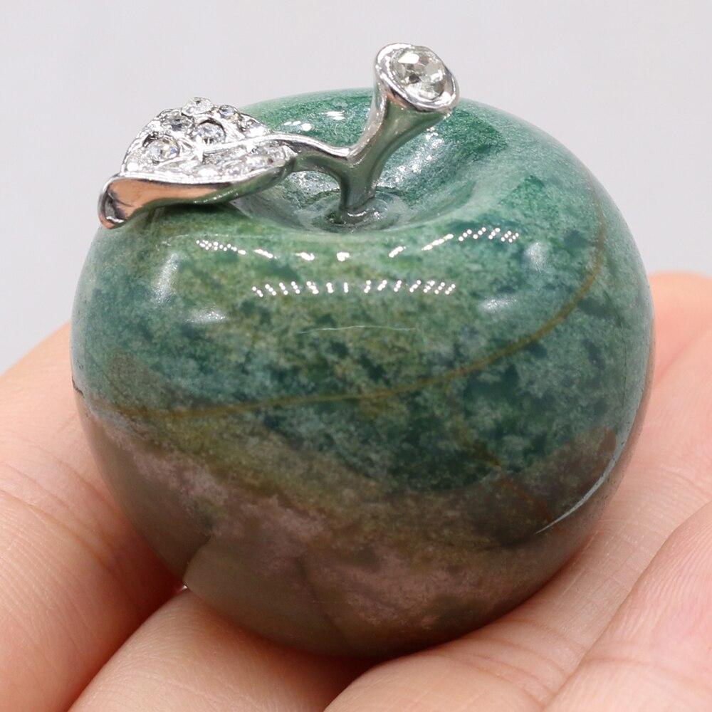 Natural Stone Decoration Apple-Shaped Artificial Plant Fake Ornament Home Garden Office Desk Car