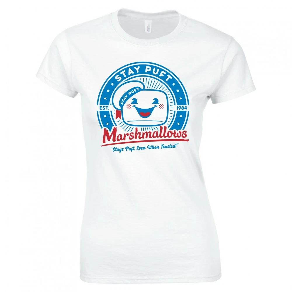 Inspired By Ghostbusters Marshmallow Unisex Stay Puft Logo Skinny Fit Tshirt S