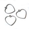 10pcs Oval Round Heart Moon Geometric Shape Stainless Steel Frame Bezel Rings For DIY Neckalce Pendant Charms Jewelry Makings