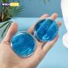 1/2pcs Round Reusable Ice Cold Hot Gel Pack Cooling Eye Pads For Eye Care & Relaxation