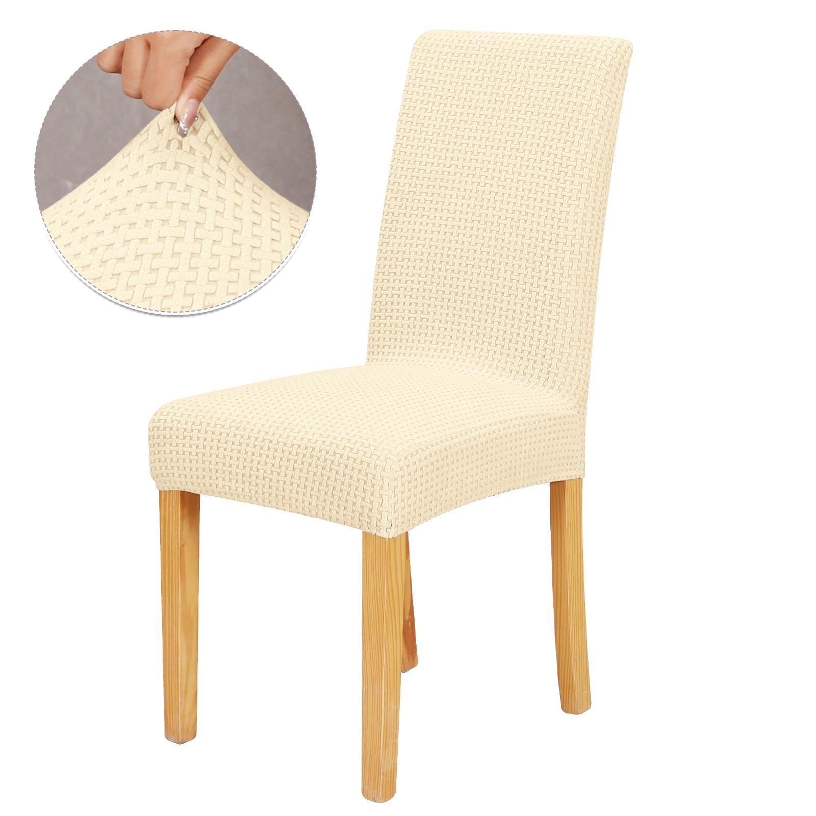 

1/2/4/6 шт. Чехол для стула из жаккарда, обеденный, спандекс, эластичный, эластичный чехол для стульев, кухни, отеля, банкета, дома, Рождество 1 Piece