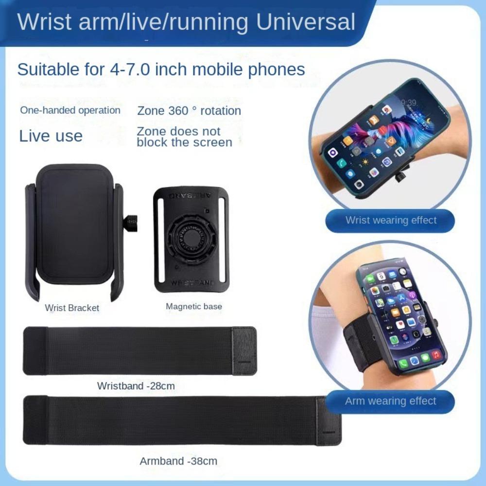 360 Rotatable Wristband Phone Holder Armband Comfortable Workout Wrist Phone Holder  Jogging