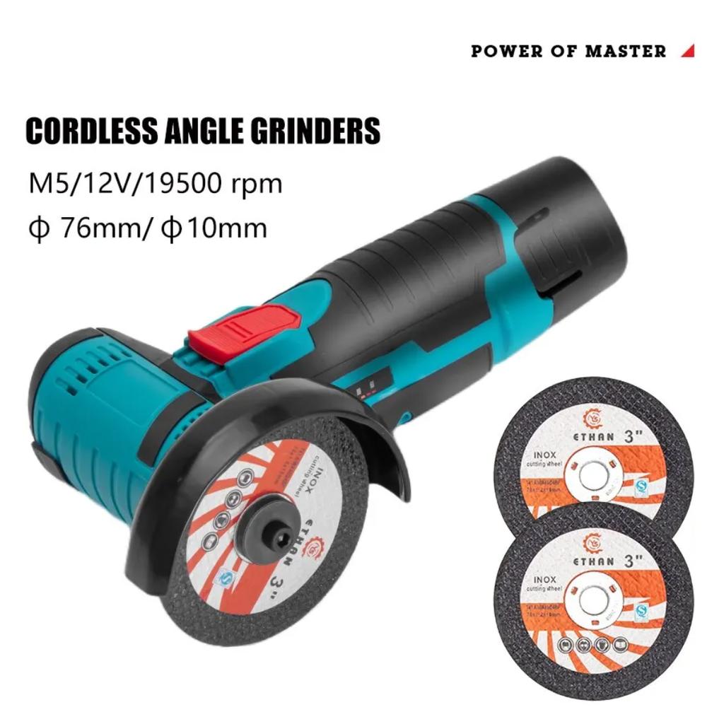 12V Mini Angle Grinder, Rechargeable, Grinding Tool, Polishing Machine